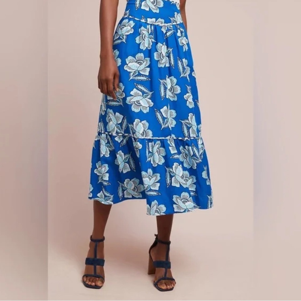 Anthropologie x Maeve Alyssa Midi Skirt size 12